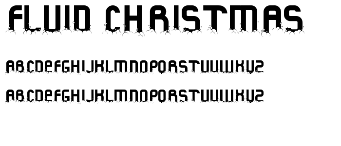Fluid Christmas font
